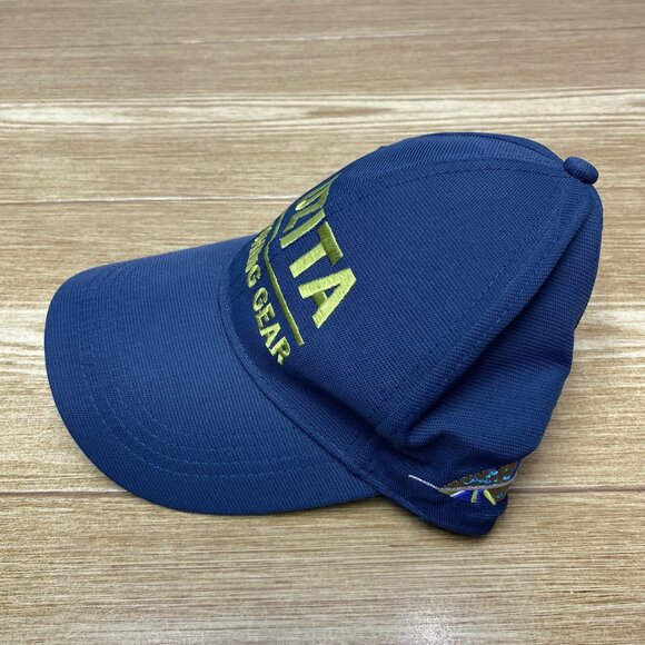 Men's Fishing Hat Sail Rowing Cap Blue Adjustable Embroidered Logo - Picture 2 of 6
